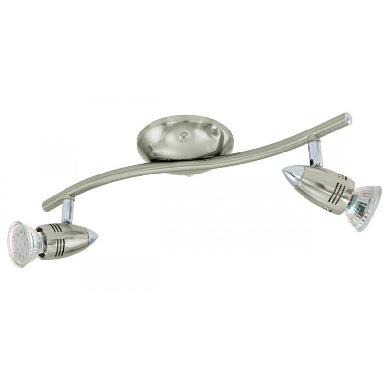 MAGNUM-LED FOCO TECHO RIEL NIQUEL MATE 2X3W GU10 LED 200lm