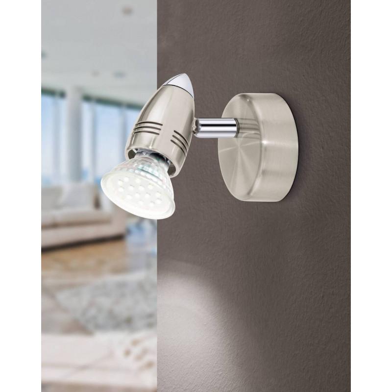 Lampara Foco Sobrepuesto Gu10 Magnum- L Uel Satin Dm70 1x3w