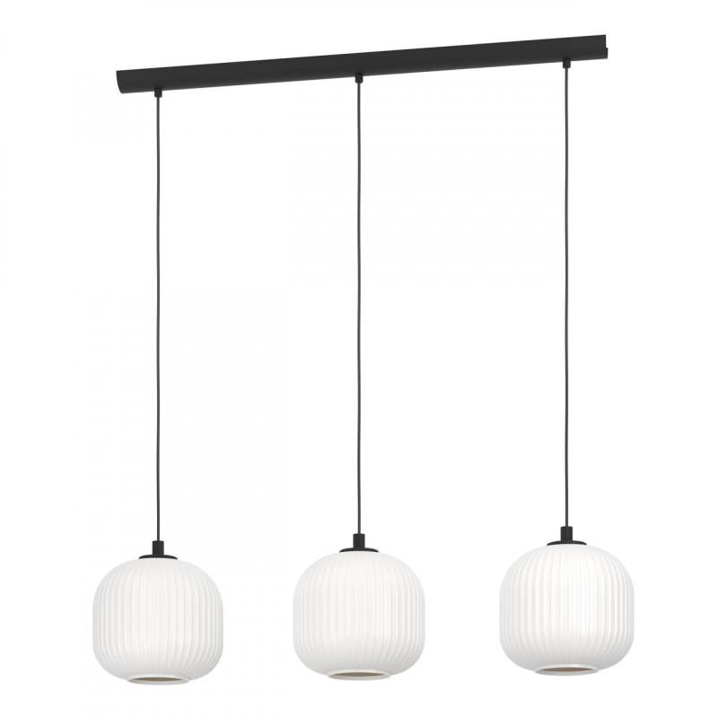 MANTUNALLE LAMP COLG ACERO NEGRO H1100 DM200 E27 3X40W IP20