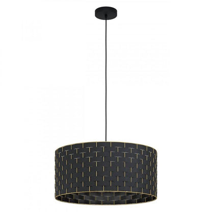 MARASALES LAMP COLG ACERO NEGRO H1100 DM550 E27 1X40W IP20