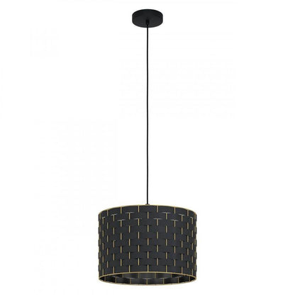 MARASALES LAMP COLG ACERO NEGRO H1100 DM380 E27 1X40W IP20