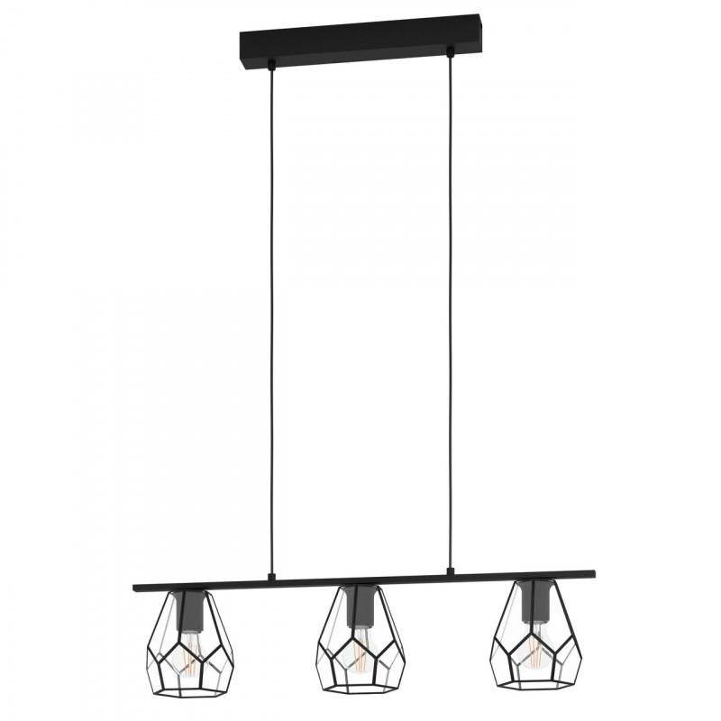 MARDYKE LAMP COLG ACERO NEGRO L775 H1100 E27 3X40W IP20