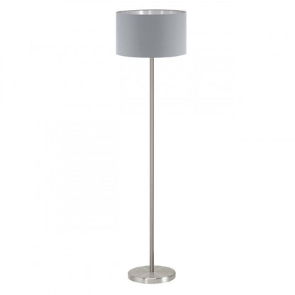 MASERLO LAMP PIE ACERO GRIS PLATA H1510 DM380 E27 1X60W