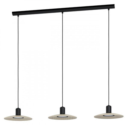 MAYAZES COLG ACERO NEGRO L1050 H1500 GU10 3X5W IP20