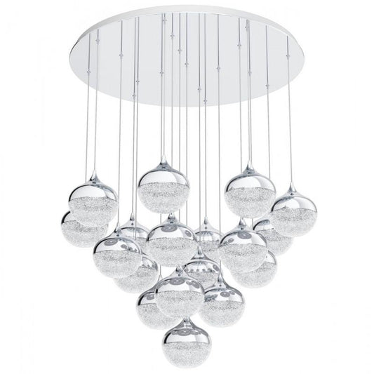 MIOGLIA LAMP COLG ACERO CROMO H2000 DM810 LC LED 18X3 15W