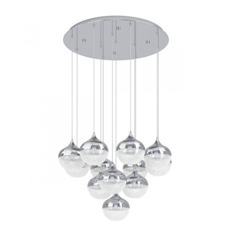MIOGLIA LAMP COLG ACERO CROMO H2000 DM580 LC LED 10X3 15W