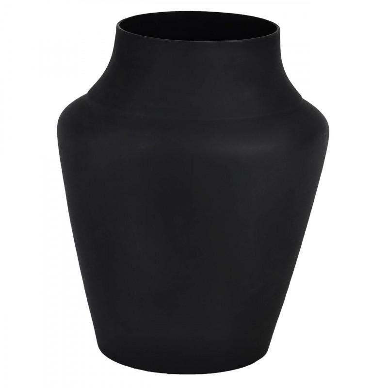 MIOUSKI JARRÓN DE METAL NEGRO L0 H145 DM80
