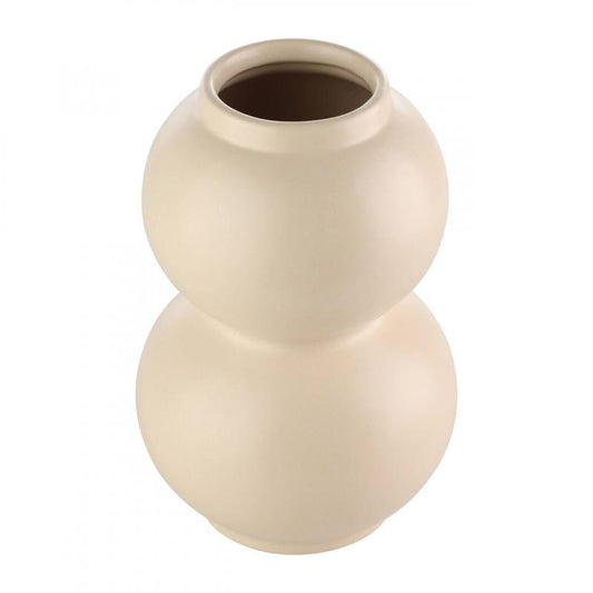 MIYOSHI JARRÓN DE CERÁMICA BEIGE H200 DM130