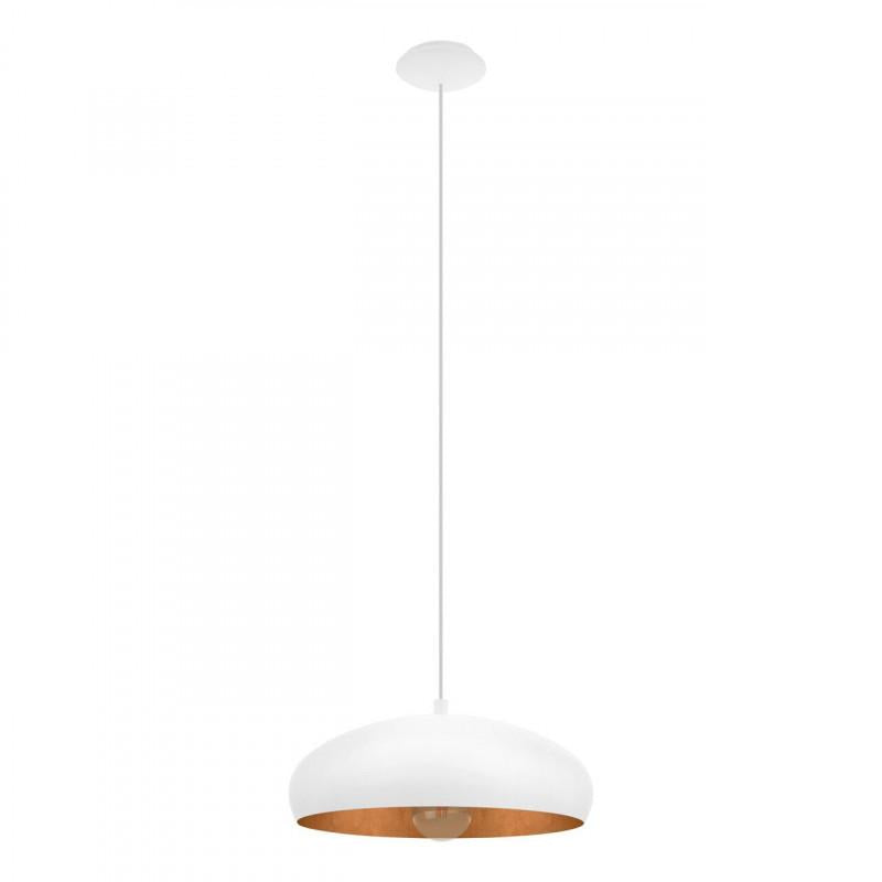 MOGANO 1 LAMP COLGANTE ACERO BLANCO COBRE DM400 1X60W E27