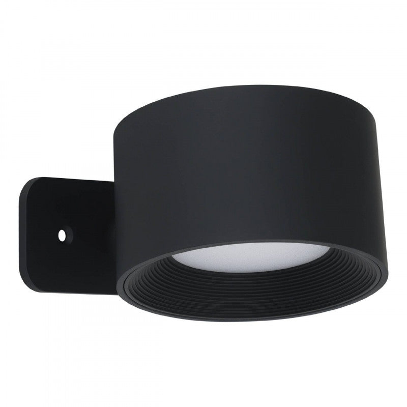 MURAGLIE APLIQUE PLASTICO NEGRO H45 DM75 3545K lm 1X5W IP20