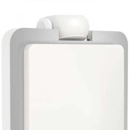 Lámpara Apliqué E27 Mussotto Acero Inoxidable, Blanco