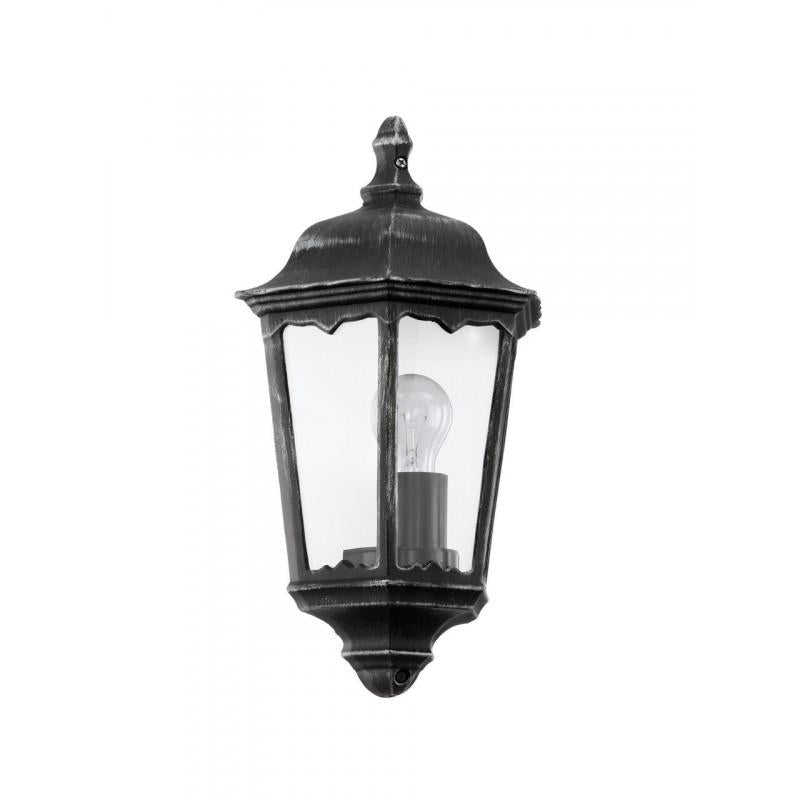 NAVEDO APLIQUE EXT. NEGRO MURO 1X60WE E27