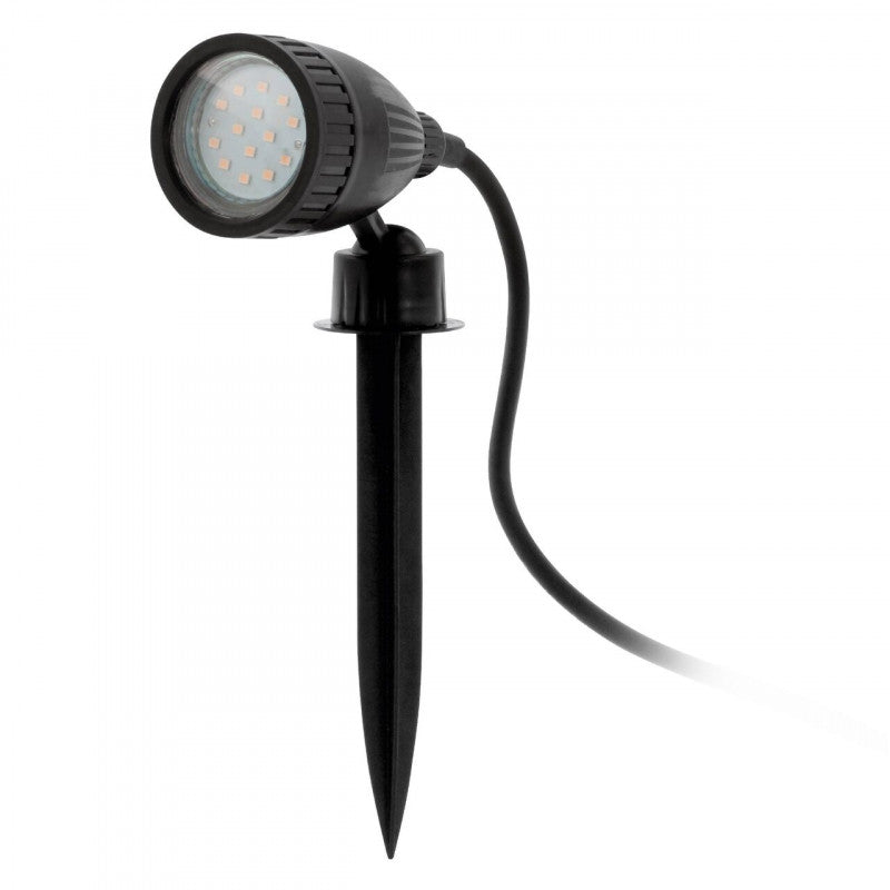 NEMA 1 FOCO ESTACA PLASTICO NEGRO 1X3W LED GU10