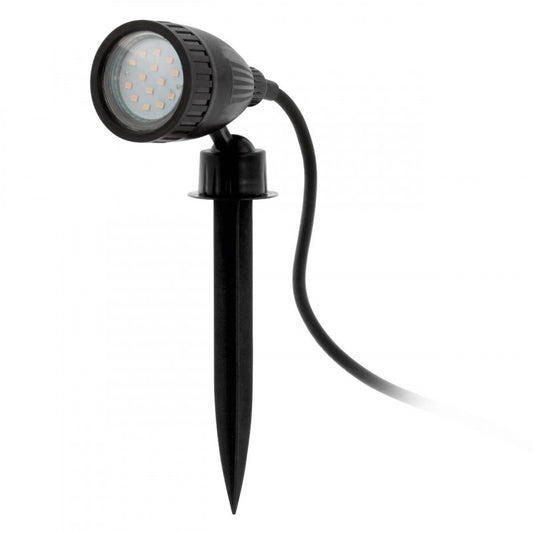 NEMA 1 FOCO ESTACA PLASTICO NEGRO 1X3W LED GU10