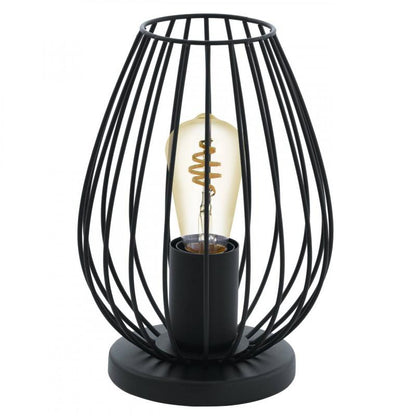 NEWTOWN LAMP MESA VINTAGE ACERO NEGR DM160 H230 1X60W E27