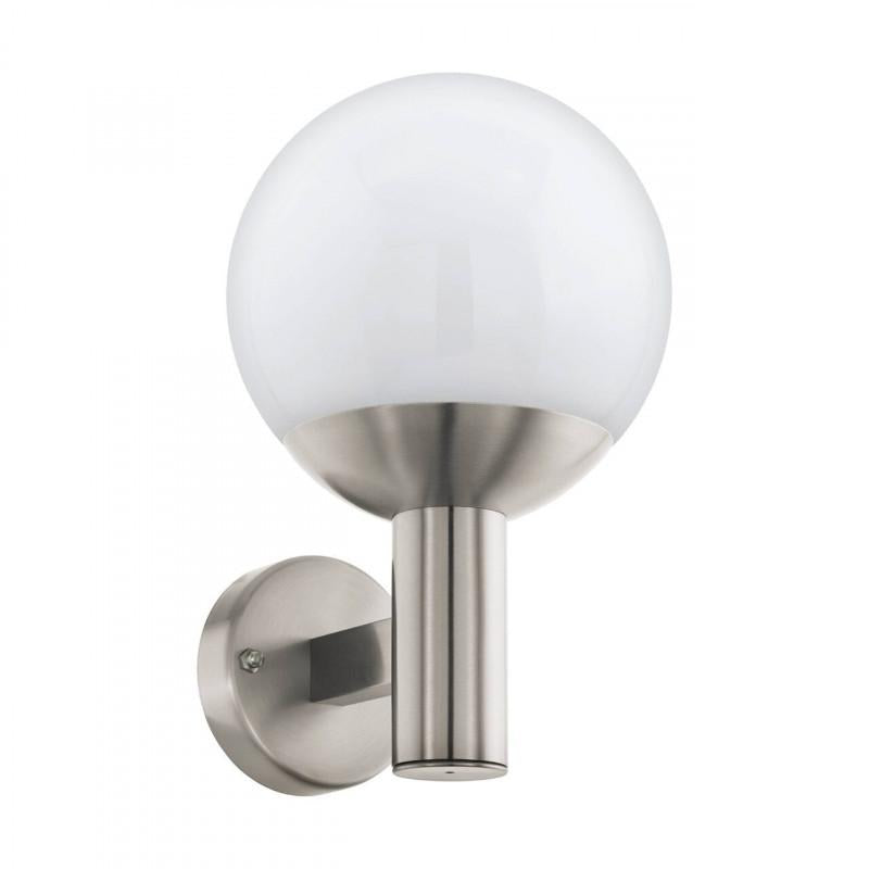 NISIA-Z APLIQUE ACERO INOX CROMO L200 H315 E27 1X9W IP44