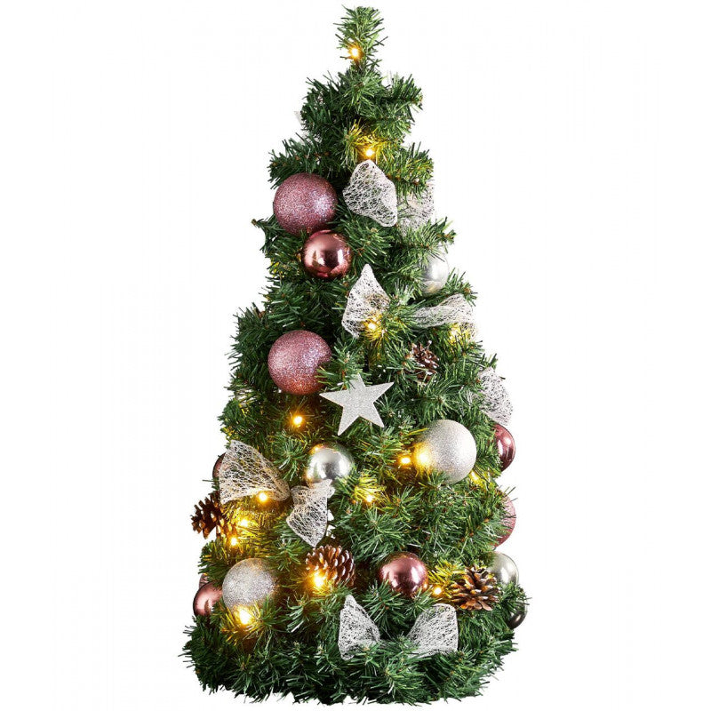 NOEL ÁRBOL DE NAVIDAD ACERO PLASTICO VERDE H650 DM340