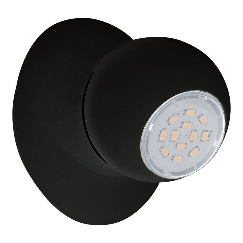 NORBELLO 3 FOCO ACERO NEGRO  H100 DM120 GU10 1X4,6W IP20