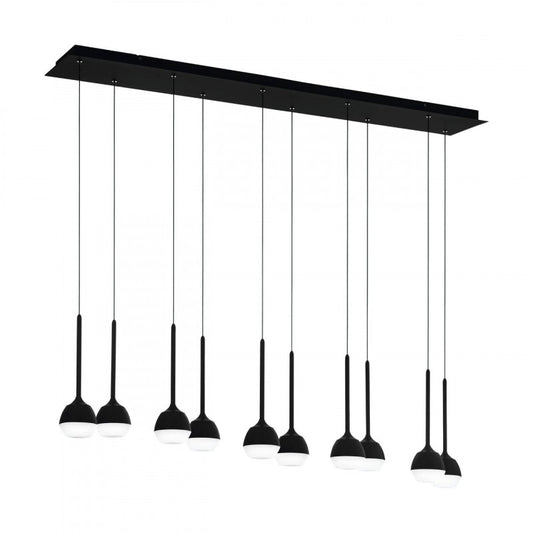 NUCETTO COLG ACERO  L1170 H1500 3000K LED 5500lm 10X4 5W