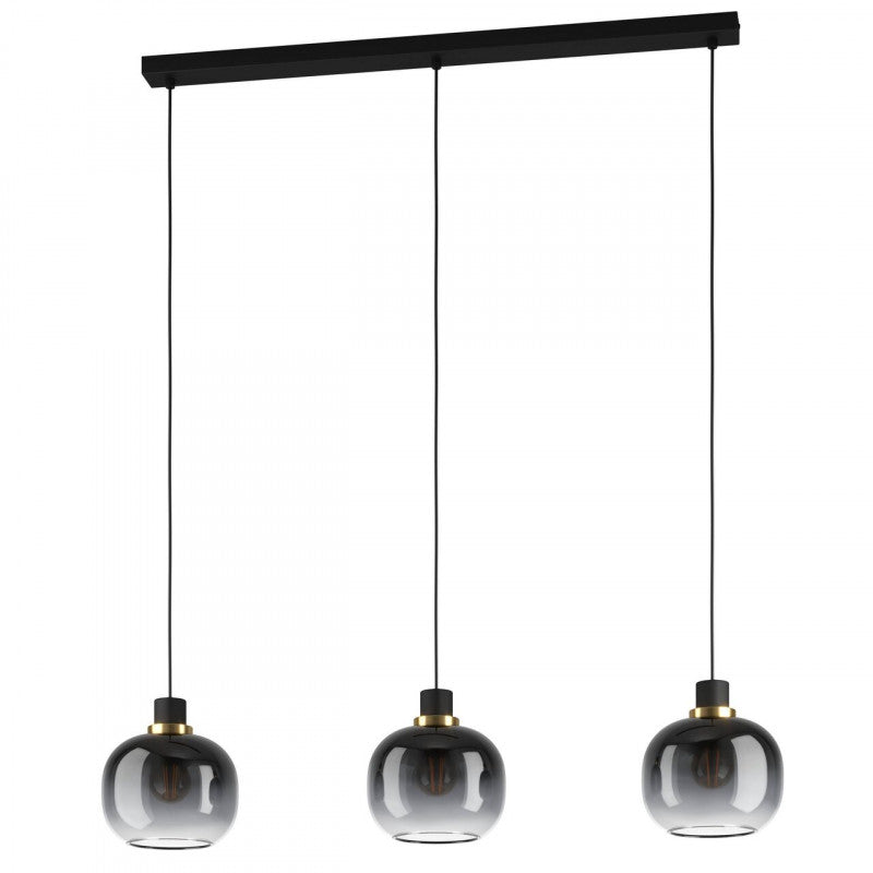 OILELLA COLG ACERO NEGRO L950 H1100 E27 3X40W IP20