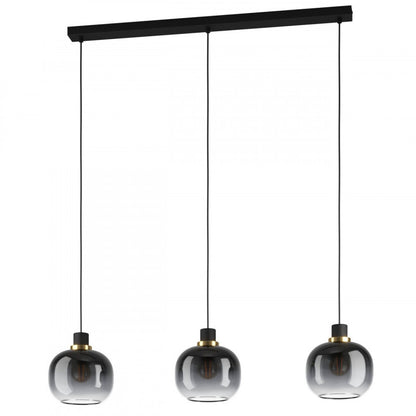 OILELLA COLG ACERO NEGRO L950 H1100 E27 3X40W IP20