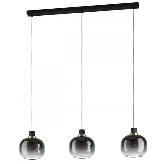 OILELLA COLG ACERO NEGRO L950 H1100 E27 3X40W IP20
