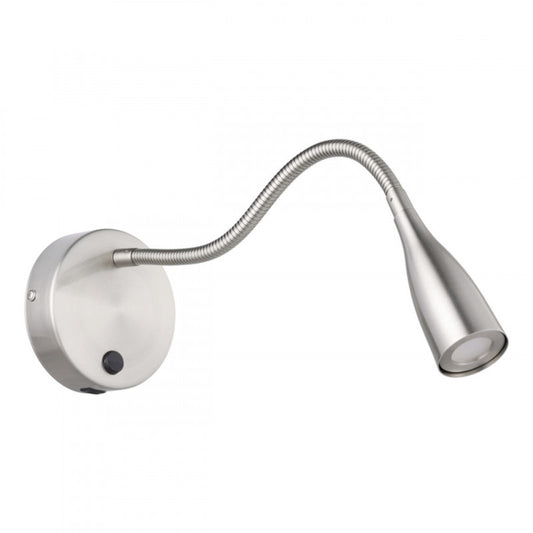 OLIVANDINO 1 APLIQUE ACERO SATINADO DM110 3000K LED IP20