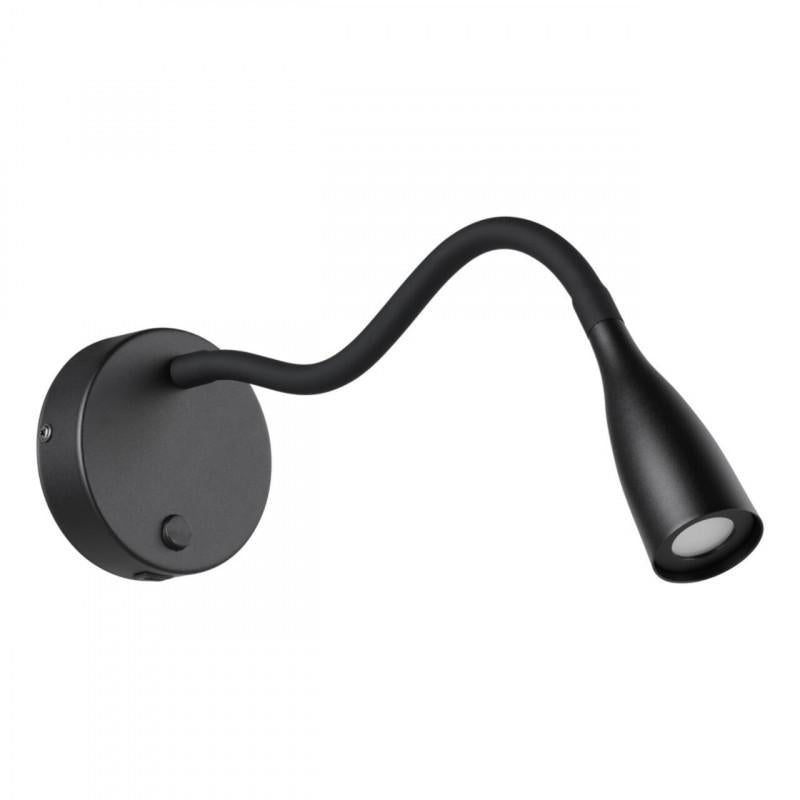 OLIVANDINO 1 APLIQUE ACERO NEGRO  DM110 3000K LED 320LM IP20
