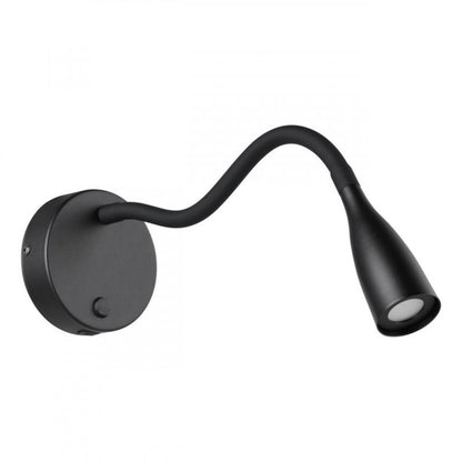 OLIVANDINO 1 APLIQUE ACERO NEGRO  DM110 3000K LED 320LM IP20