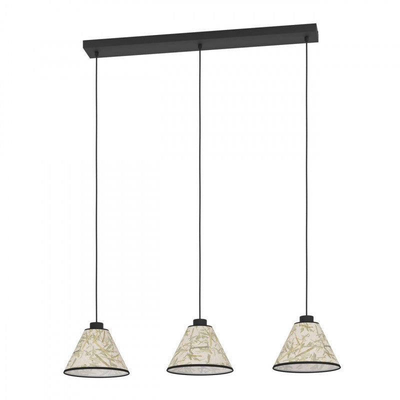 OXPARK COLG HOJAS DE BAMBÚ L920 H1100  E27 3X25W IP20