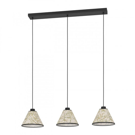 OXPARK COLG HOJAS DE BAMBÚ L920 H1100  E27 3X25W IP20