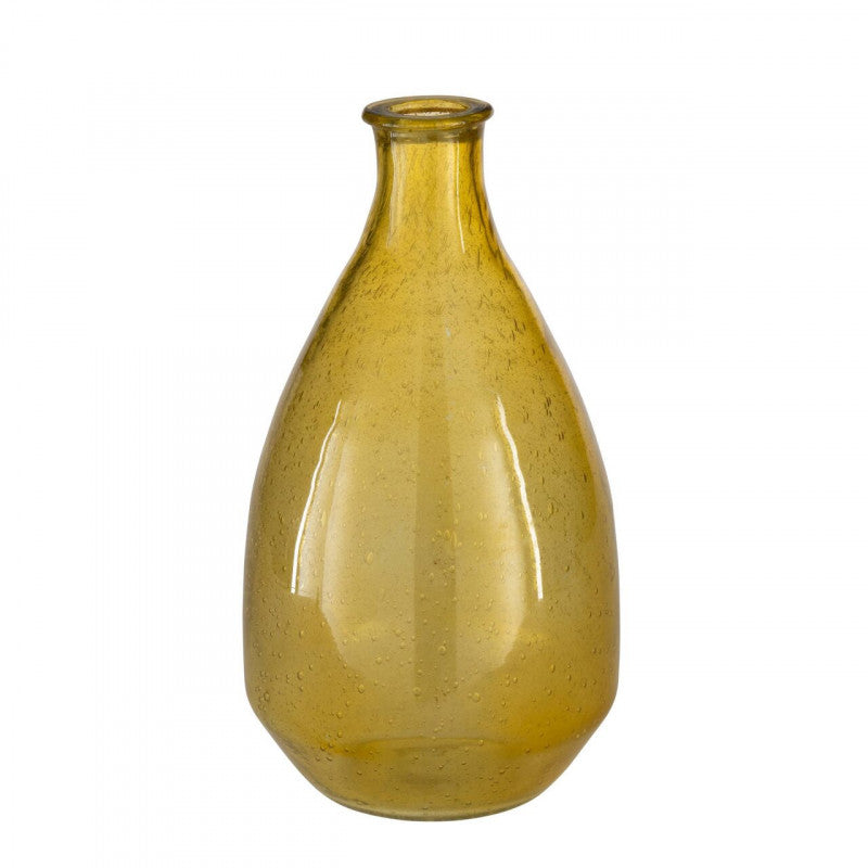 PADADA FLORERO DE VIDRIO AMARILLO H310 DM180