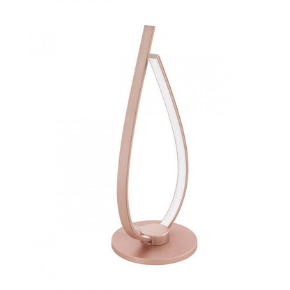 PALOZZA SOBREMESA ALU PLAST ROSA DORAD H380 1X14W LED 1200lm