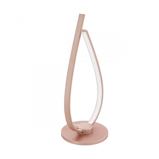 PALOZZA SOBREMESA ALU PLAST ROSA DORAD H380 1X14W LED 1200lm