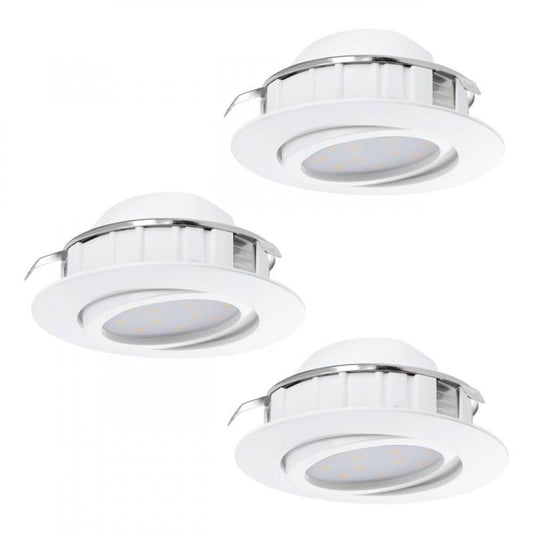 PINEDA LAMP EMBUTIDO PLASTICO BLANCO DM84 LC LED 3X6W