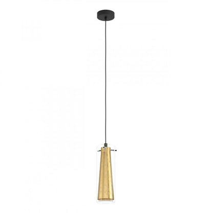 PINTO GOLD LAMP COLG ACERO NEGRO H1100 DM110 E27 1X60W