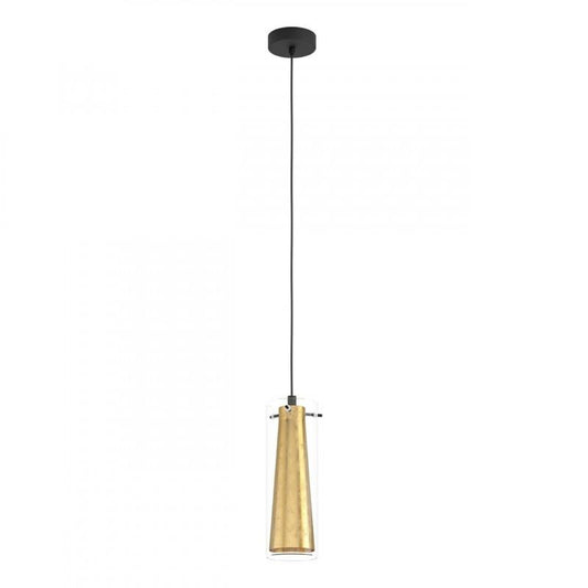 PINTO GOLD LAMP COLG ACERO NEGRO H1100 DM110 E27 1X60W