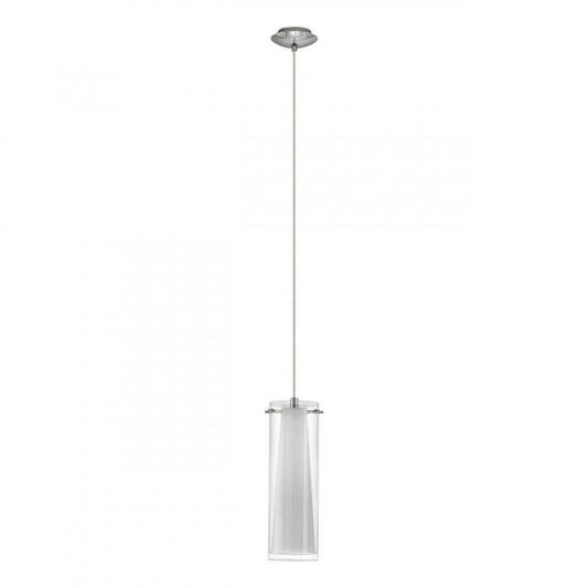 PINTO LAMP COLG ACERO CROMO H1100 DM110 E27 1X60W