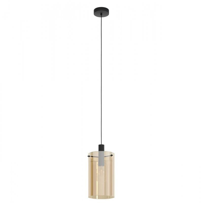 POLVERARA LAMP COLG AMBAR NEGRO DM180 E27 1X40W