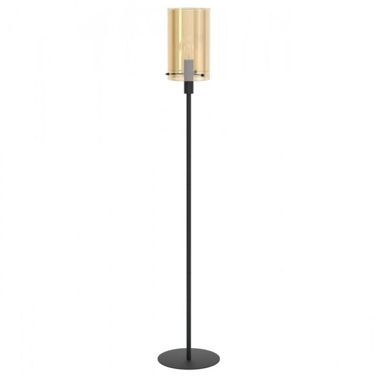 POLVERARA LAMP PIE ACERO NEGRO H1550 DM180 LC E27 1X40W