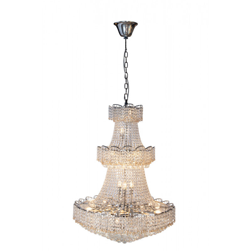 PRAGA 3 COLG CRISTAL CROM DM800 30X40W E14 (8884/800CR)