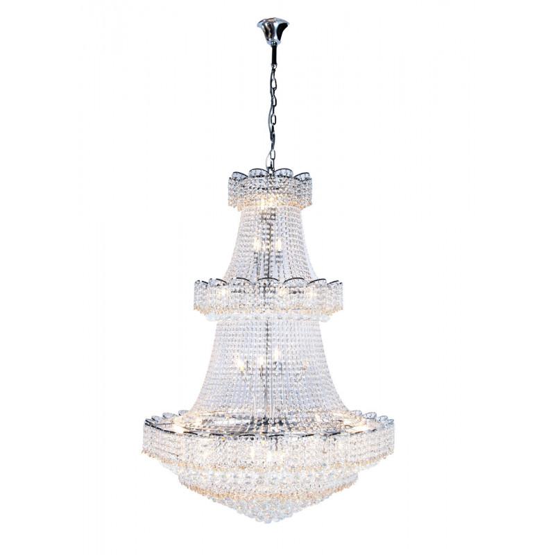 PRAGA 3 COLG CRISTAL CROMADO DM1000 36X40W E14 (8884/1000CR)
