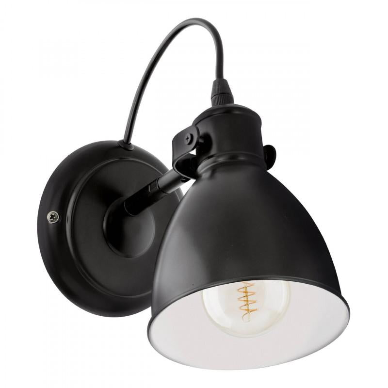 PRIDDY APLIQUE VINTAGE ACERO NEGRO H215 A200 1X60W E27