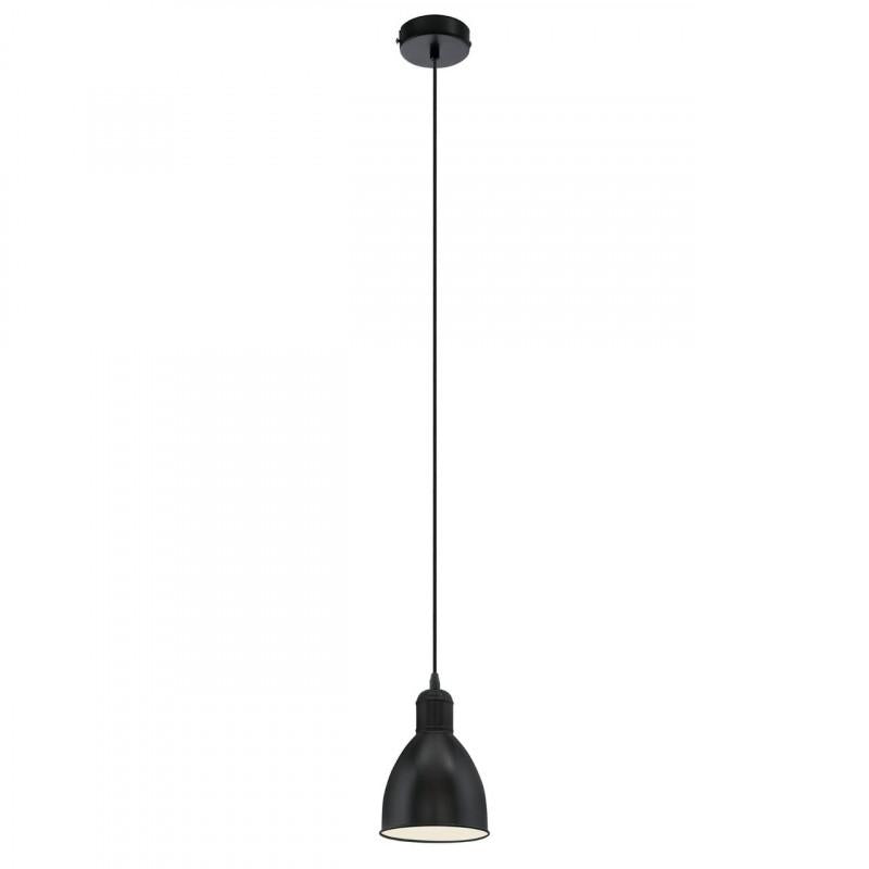 PRIDDY LAMP COLG ACERO NEGRO H1100 DM155 E27 1X60W