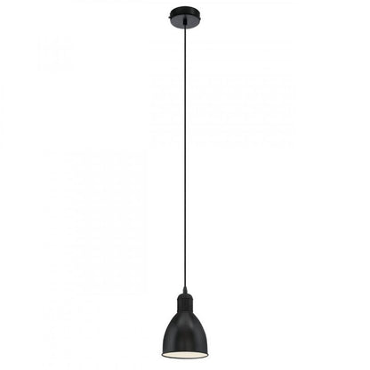 PRIDDY LAMP COLG ACERO NEGRO H1100 DM155 E27 1X60W
