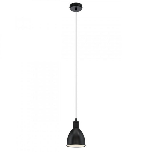 PRIDDY LAMP COLG ACERO NEGRO H1100 DM155 E27 1X60W