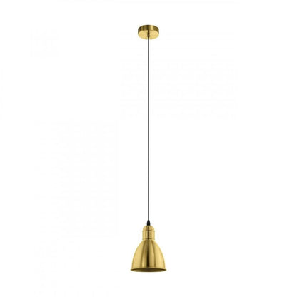 PRIDDY LAMP COLGANTE ACERO DORADO H1100 DM155 1X60W E27