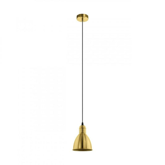 PRIDDY LAMP COLGANTE ACERO DORADO H1100 DM155 1X60W E27