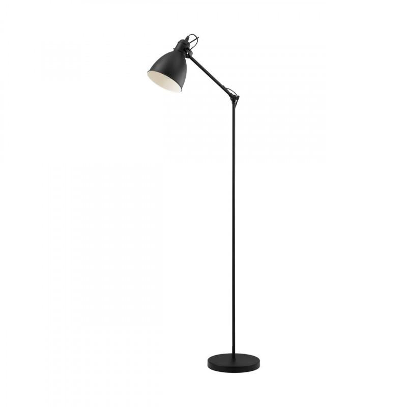 PRIDDY LAMP PIE VINTAGE ACERO NEGRO DM230 H1370 1X40W E27