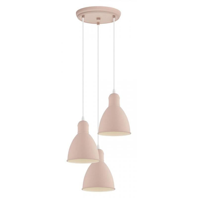PRIDDY-P COLGANTE CASCADA ROSA PASTEL DM325 3X60W E27
